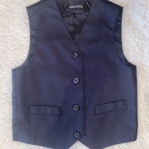 Toddlers Black Vest Blue Lining